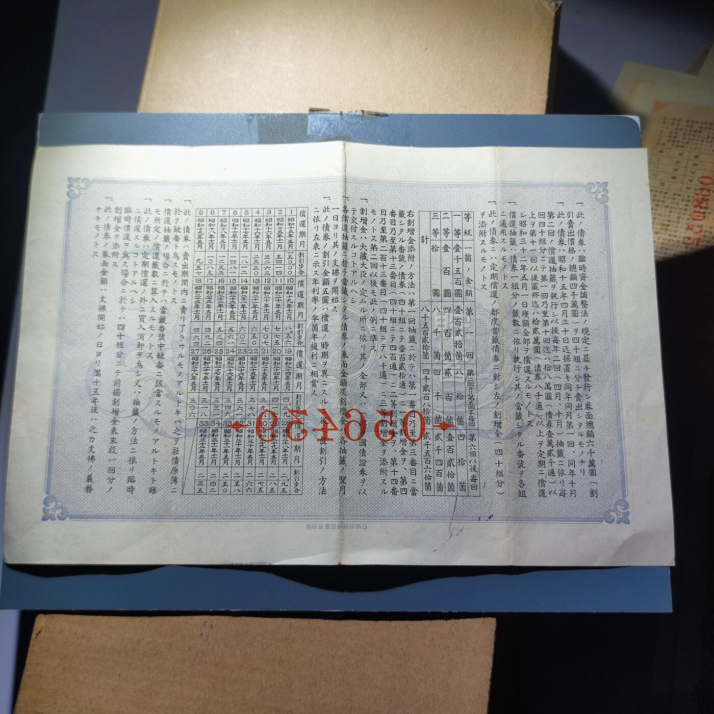 PCAI钱币11-115纸币证章杂项专场 日本二战公债 金十五圆