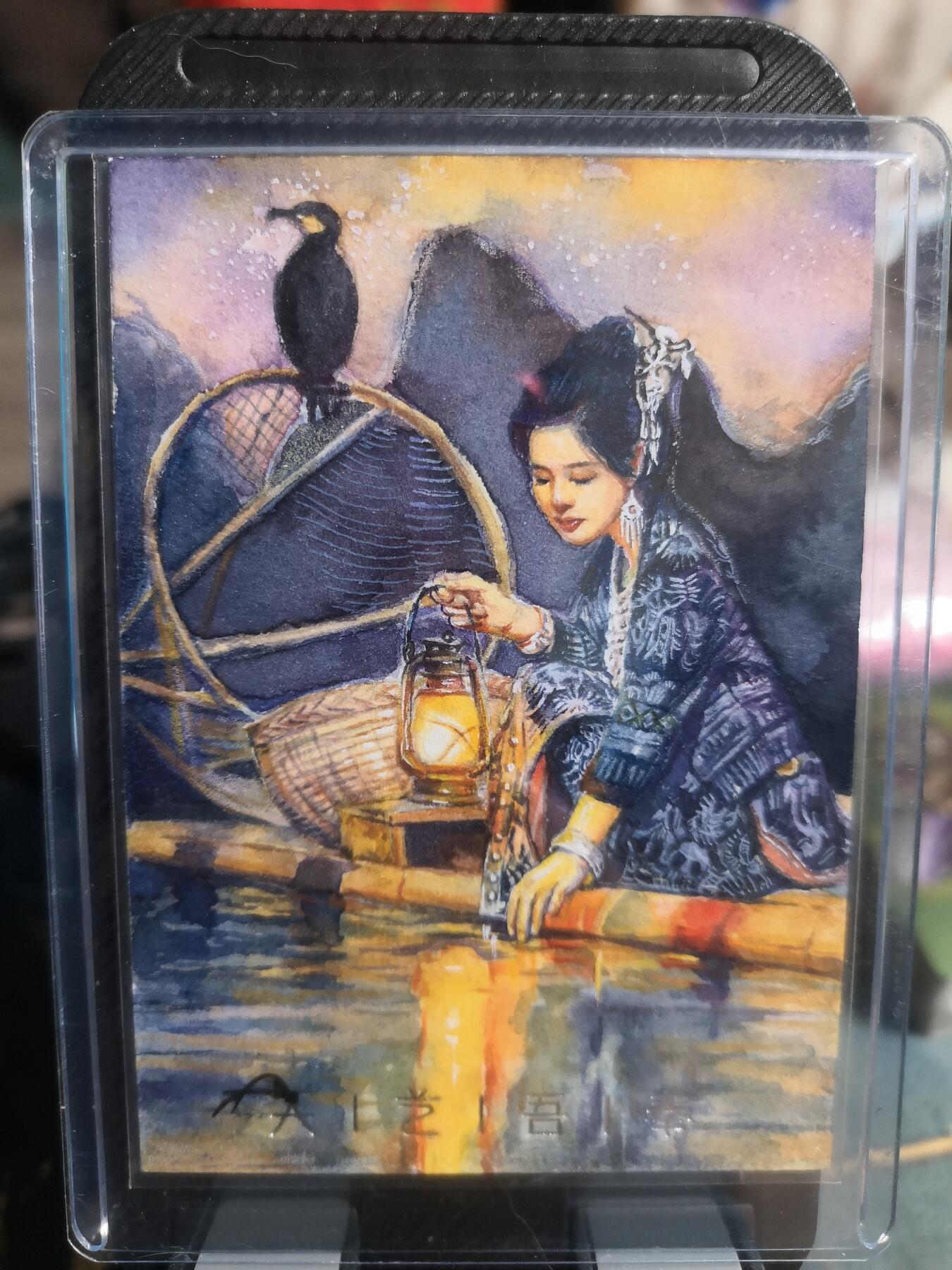 阳大大卡牌超级大甩拍第30期（固定周五晚上八点截拍，持续收拍品，进群福利早知道） 【手绘卡】追光系列  知名画师艺朵  西施浣纱