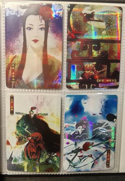 卡玩燎原阿毛奇点各家卡牌 早期正子公也水浒仿卡纱闪小浣熊尺寸，108+12，带卡册。