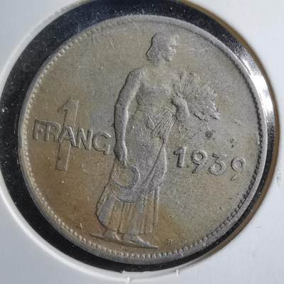 沼泽如烟--第563场 - 卢森堡1939年1法郎
