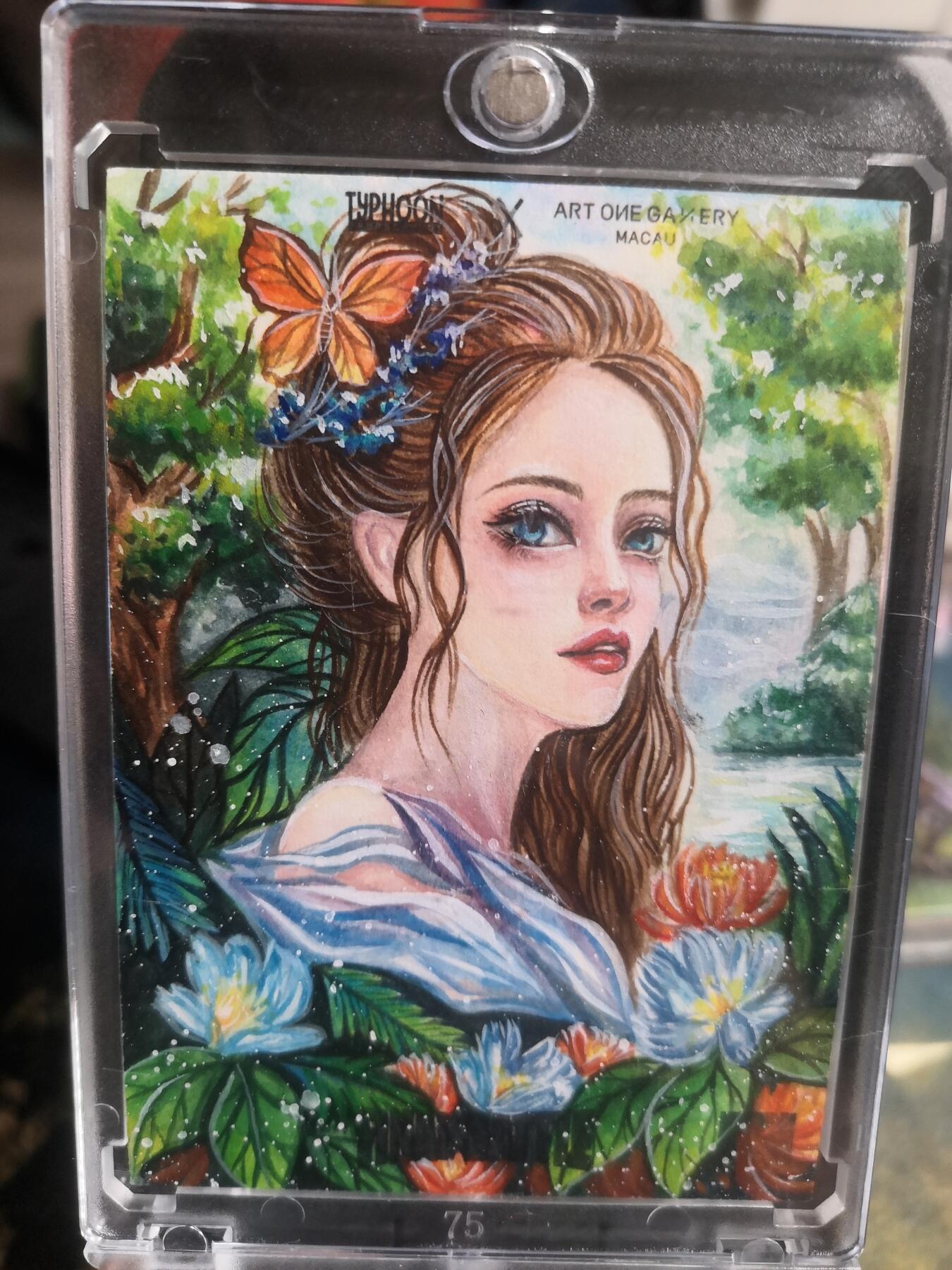 阳大大卡牌超级大甩拍第30期（固定周五晚上八点截拍，持续收拍品，进群福利早知道） 【手绘卡】战斗系列 知名画师柚一  百花公主