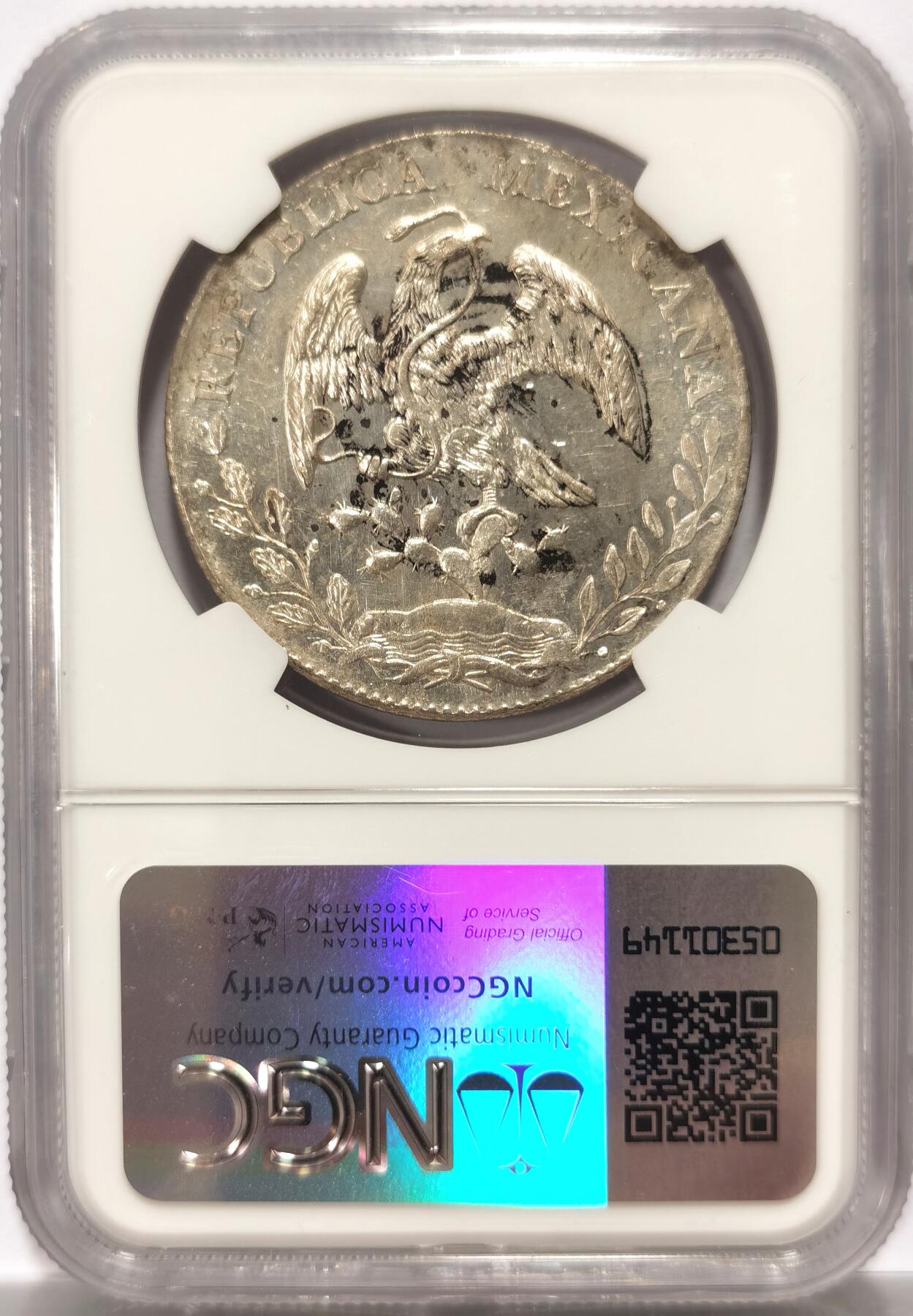 博洋堂世界钱币拍卖第103期（全场包邮） NGC UNC 墨西哥1888ZS FZ花边鹰洋 吉祥年份无戳春字墨印