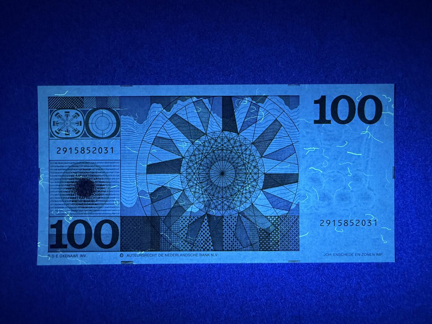 《张总收藏》179期-周日外币精品 荷兰100盾 UNC- 1970年人像版 无47
