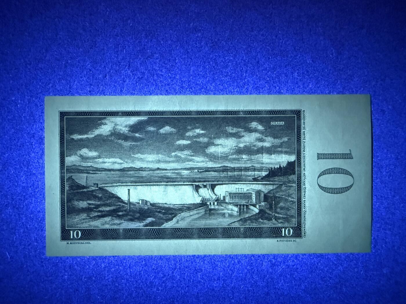《张总收藏》179期-周日外币精品 捷克斯洛伐克10克朗 UNC 1960年 725587