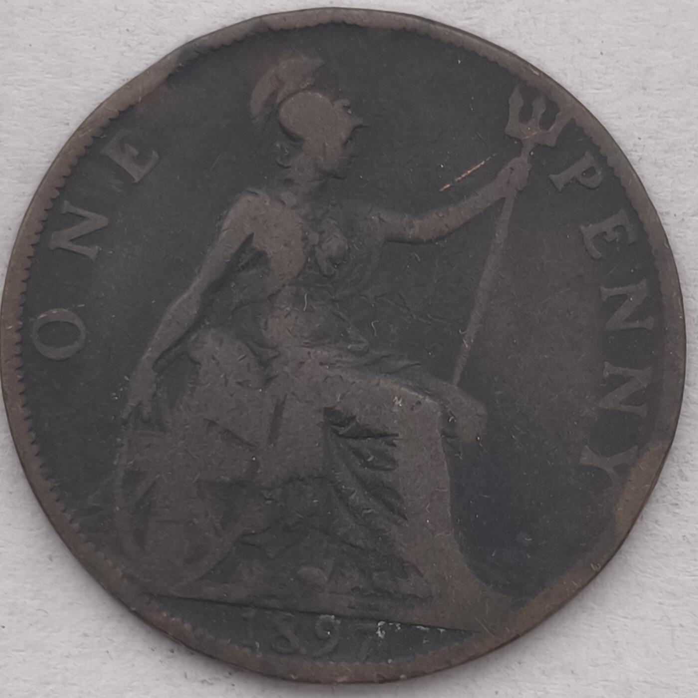 Krab外币市集Vol.3 英国维多利亚1897年1便士