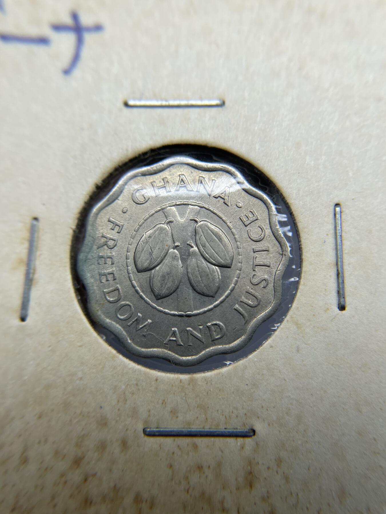每日一拍，2024年集古藏今外币拍卖第十九期-第2场—（总第182拍），可以寄存60天，满160元包邮。 1967年加纳2.5比塞瓦