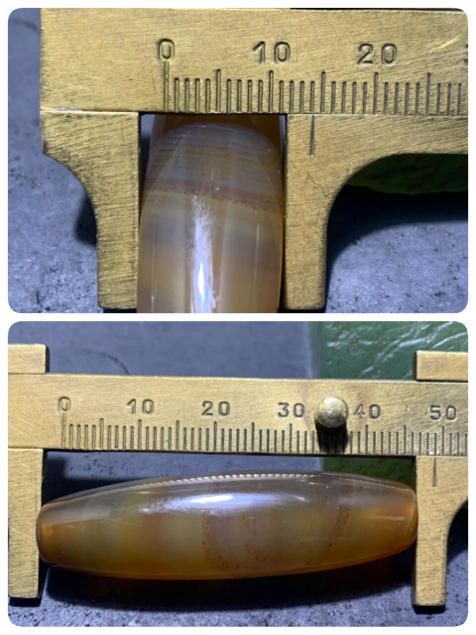 精美亚光高玉化天眼纹巴西玛瑙手工俏色巧雕诺字随形桶珠一个！