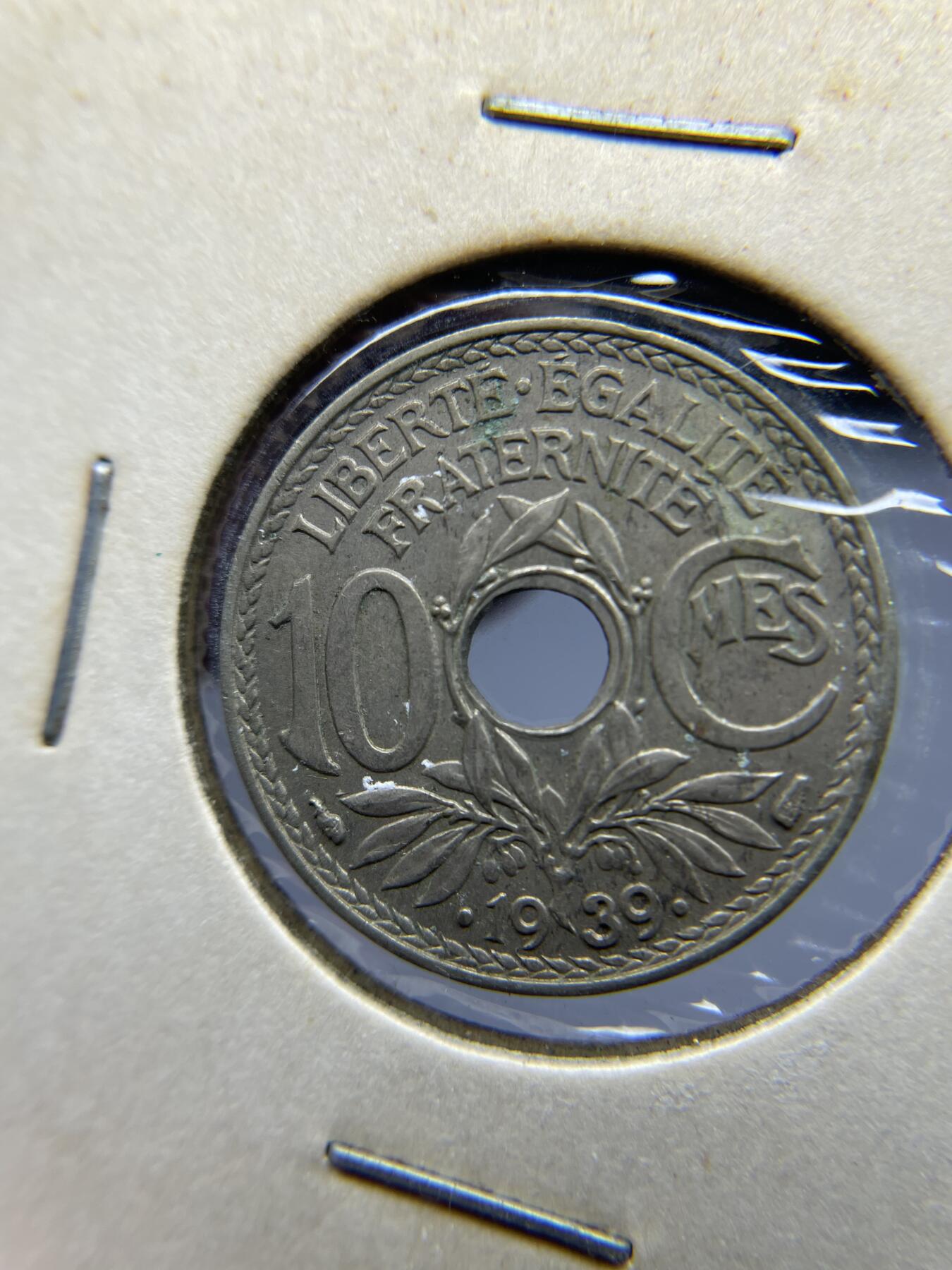 每日一拍，2024年集古藏今外币拍卖第十九期-第2场—（总第182拍），可以寄存60天，满160元包邮。 1939年法设计印支10分