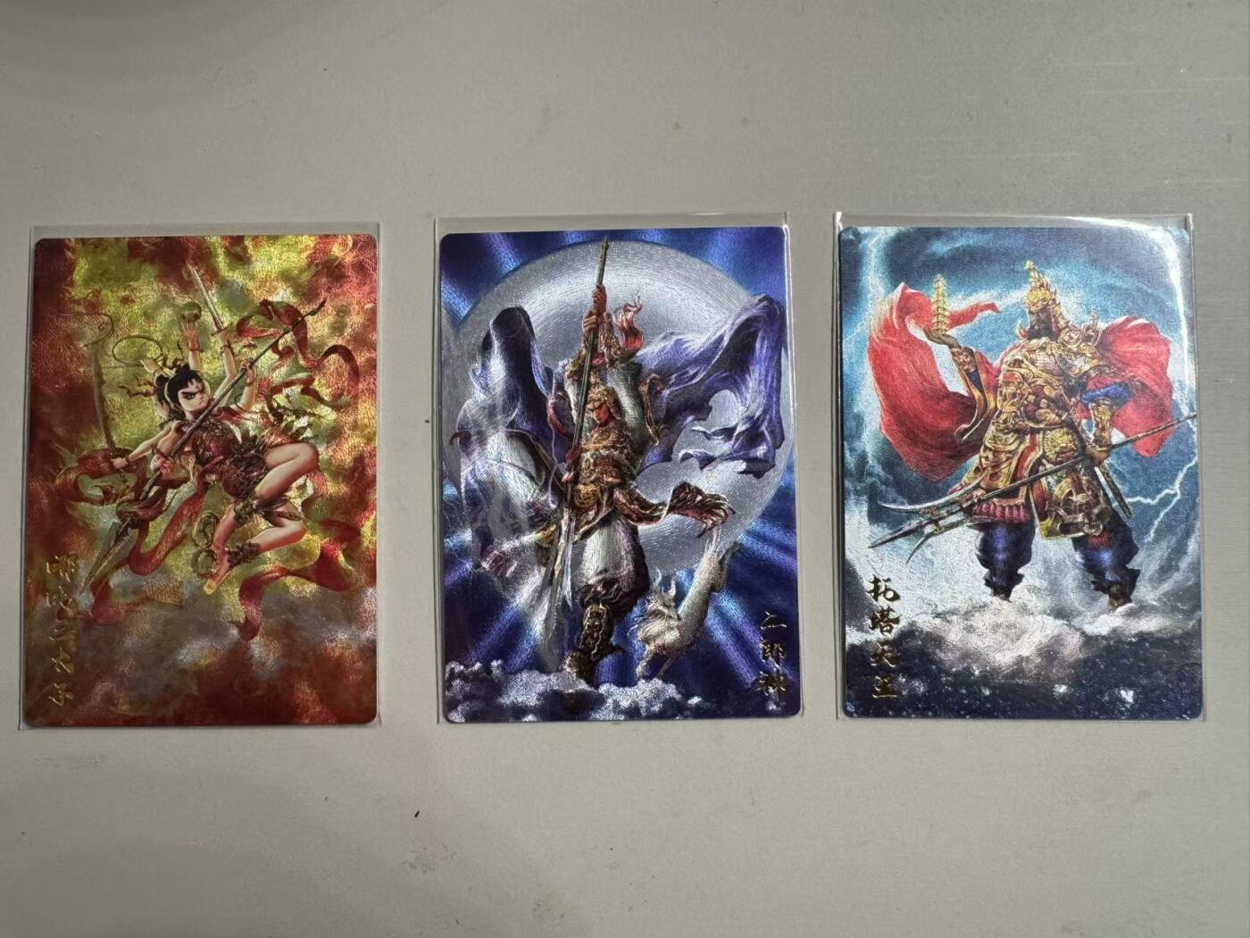 烈阳千夜专场一（固定周六晚上八点截拍，持续收拍品，进群福利早知道） 卡德曼 武韵红颜 杆子绘西游  3张裸卡粗闪