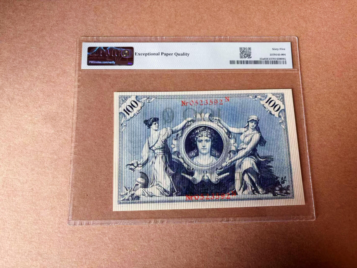【六百期大拍 拍品火热征集中】✨Blue Auction 世界纸币精拍第595期【精】 【无47】德国 1908年100马克 PMG65EPQ 