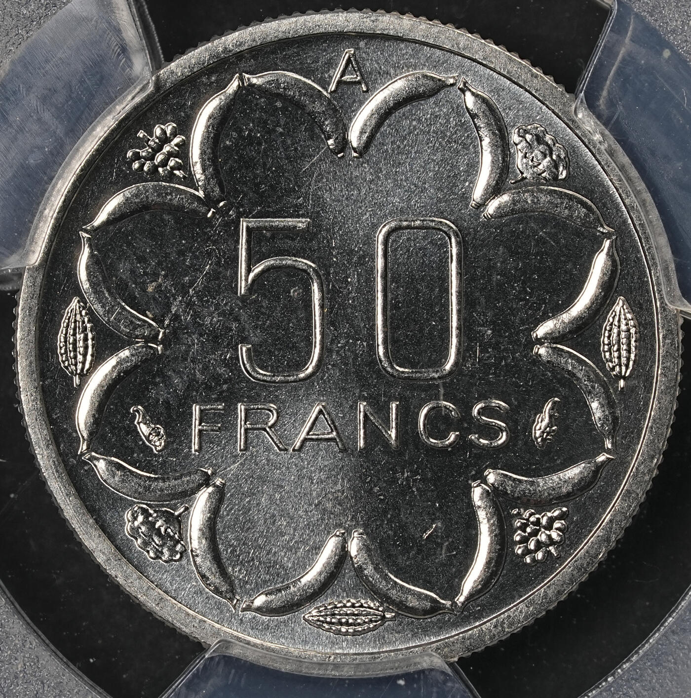 修遠堂世界钱币第五十期 全场包邮 PCGS SP67 1976年中非共和国50法郎样币 ESSAI A厂铭