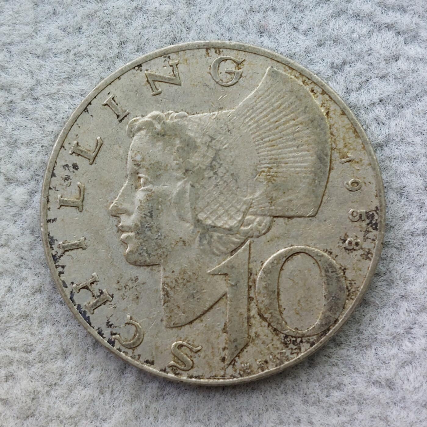 奥地利1958年10先令银币