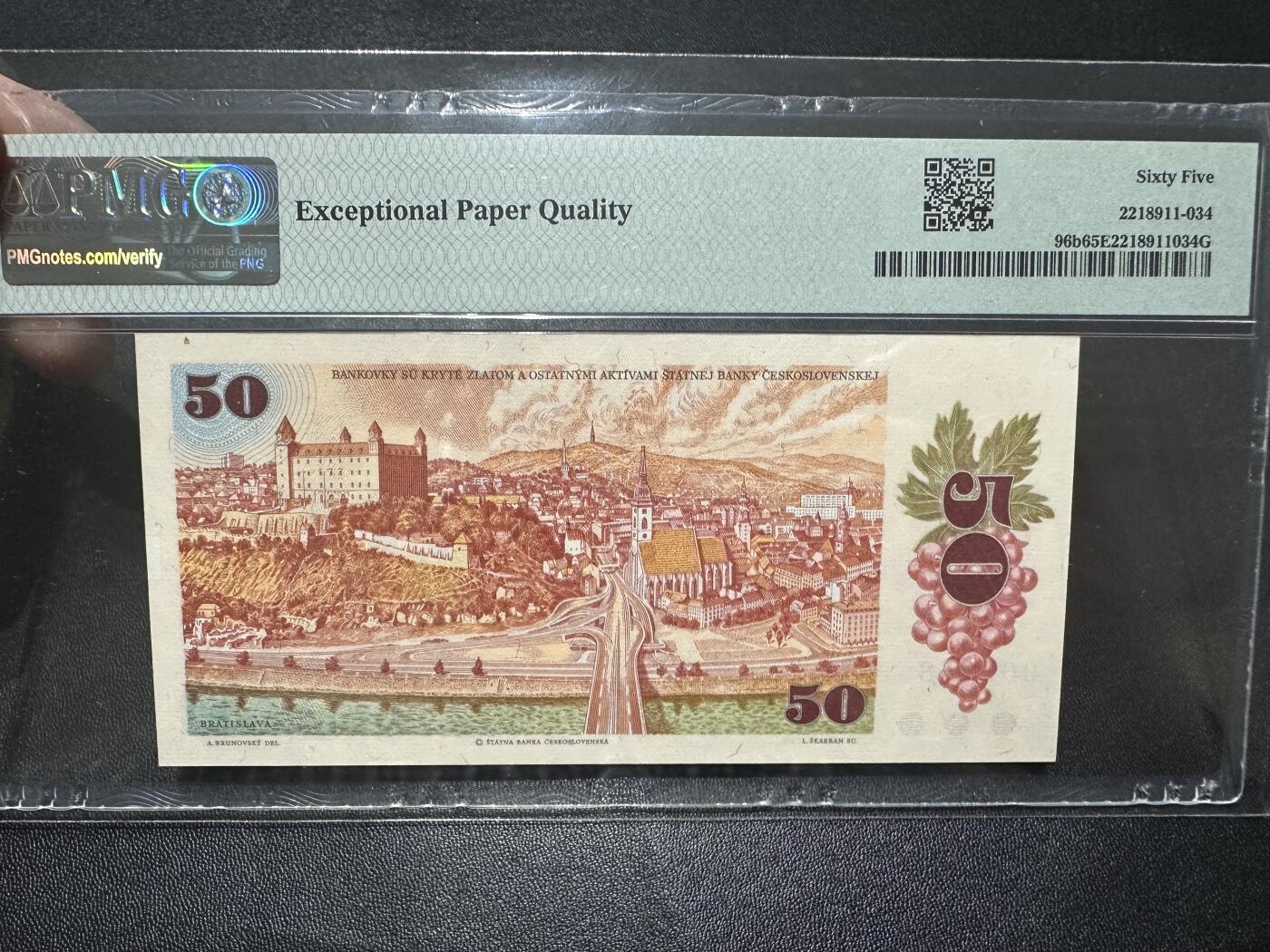 《外钞收藏家》第四百五十三期 1987年捷克50克朗 PMG65（96b）