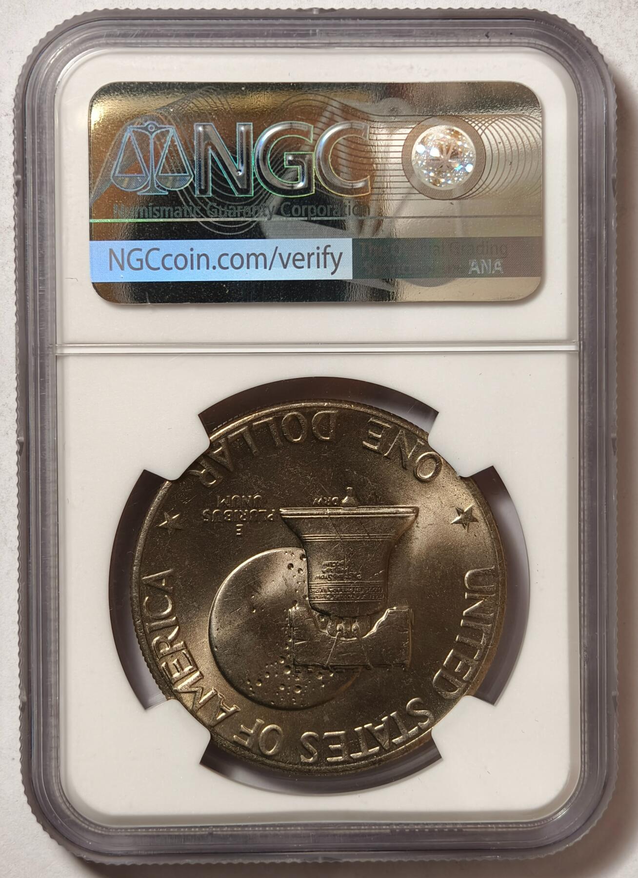 紫瑗钱币——第468期 美国 1776-1976 美国独立 200 周年 铜镍币 NGC MS65