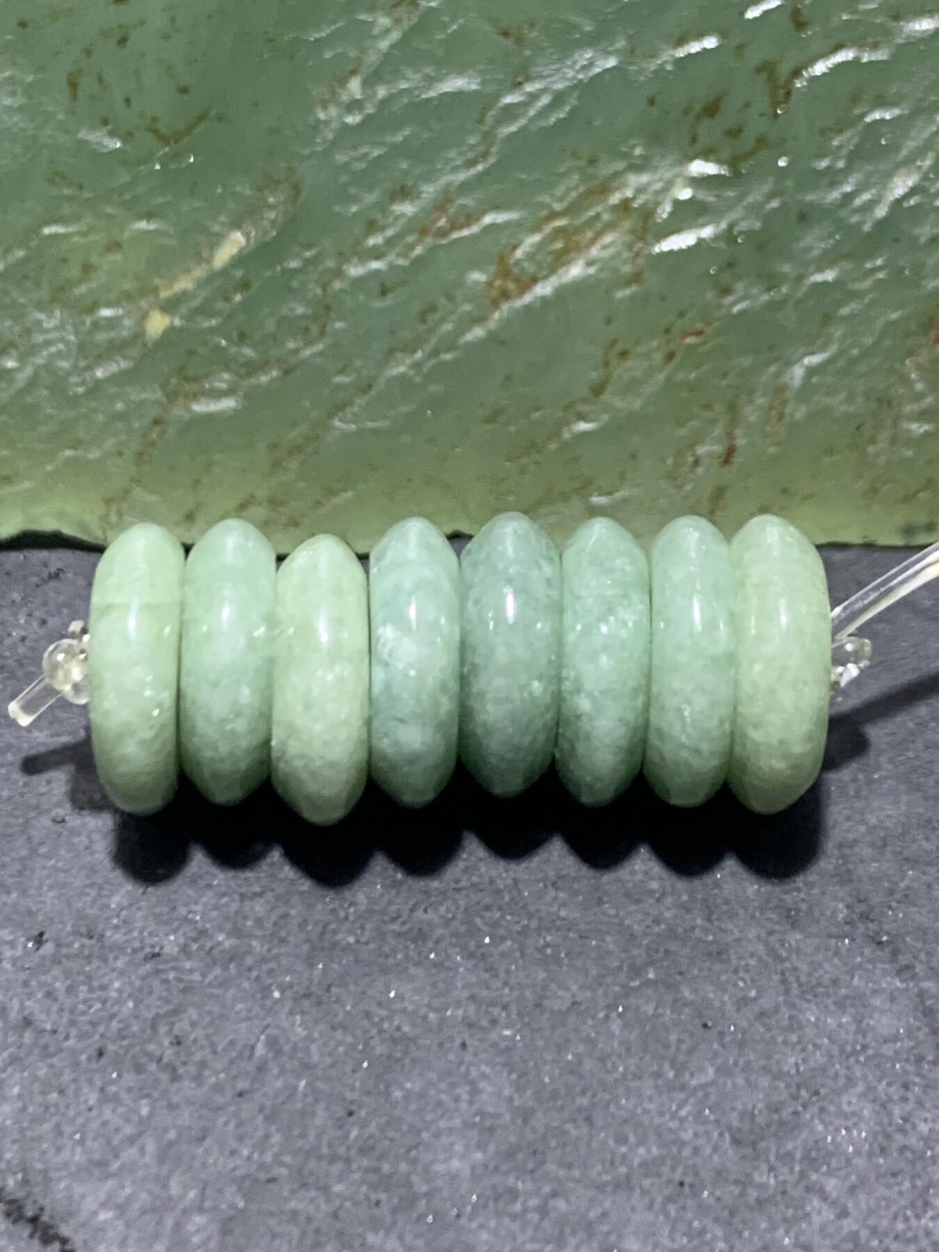 天然A货翡翠通货随形隔片一组！