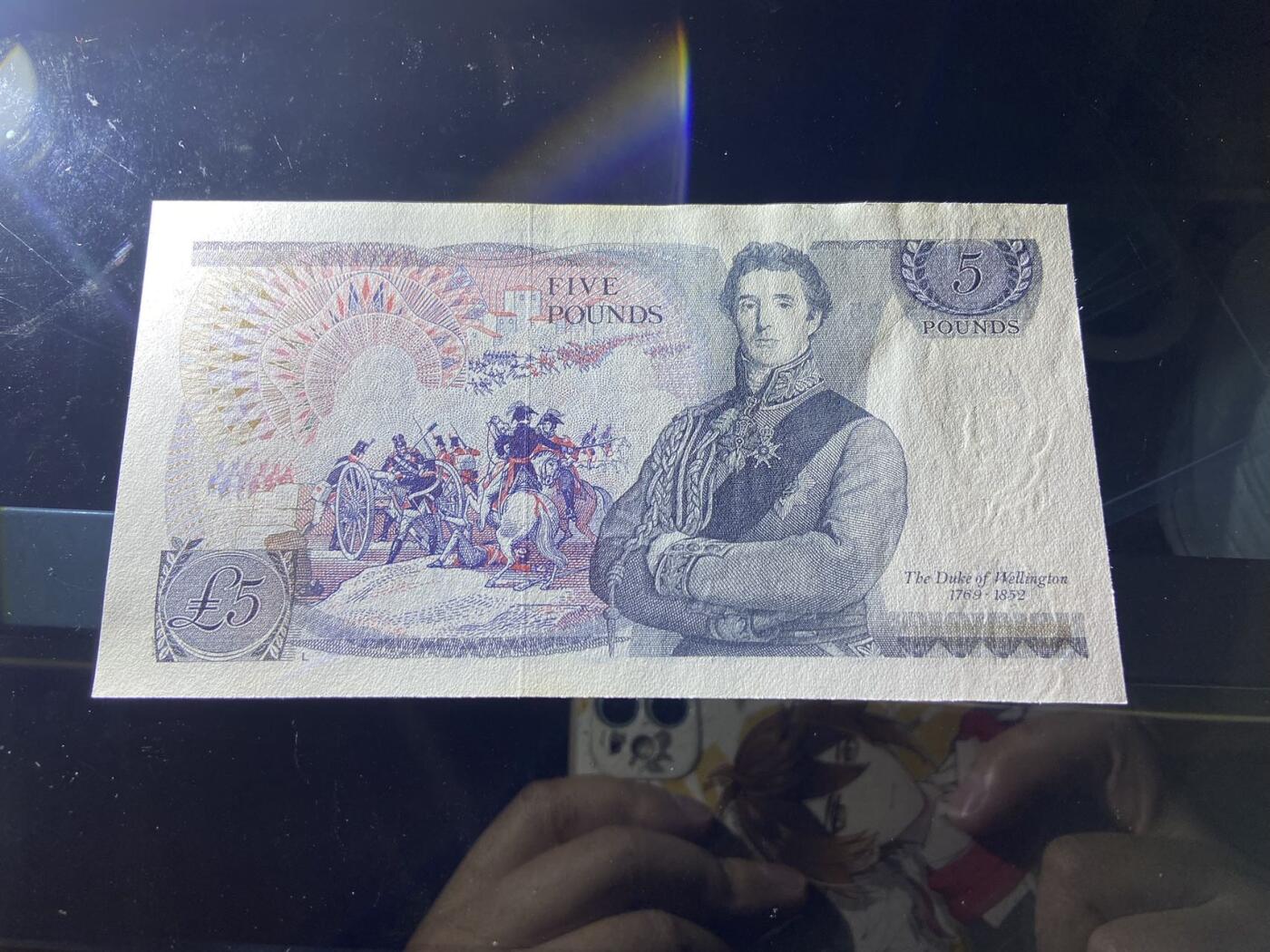 【炜奕收藏】，第二十期，裸钞专场 英国D序列5镑，UNC品相