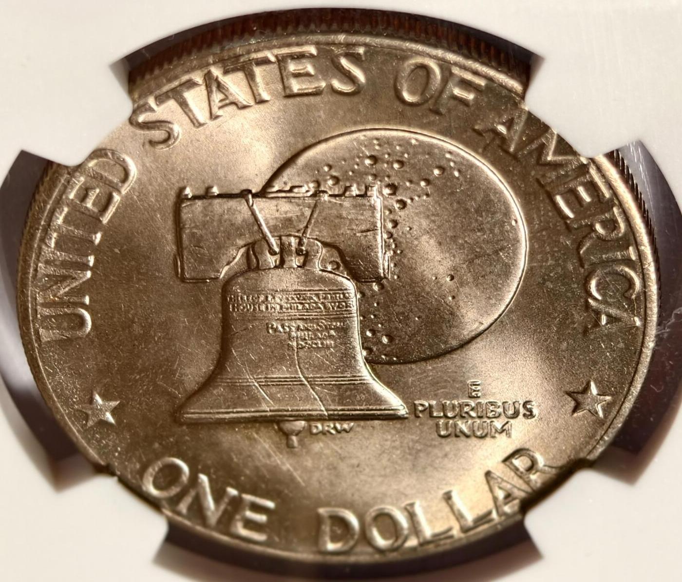 紫瑗钱币——第468期 美国 1776-1976 美国独立 200 周年 铜镍币 NGC MS65