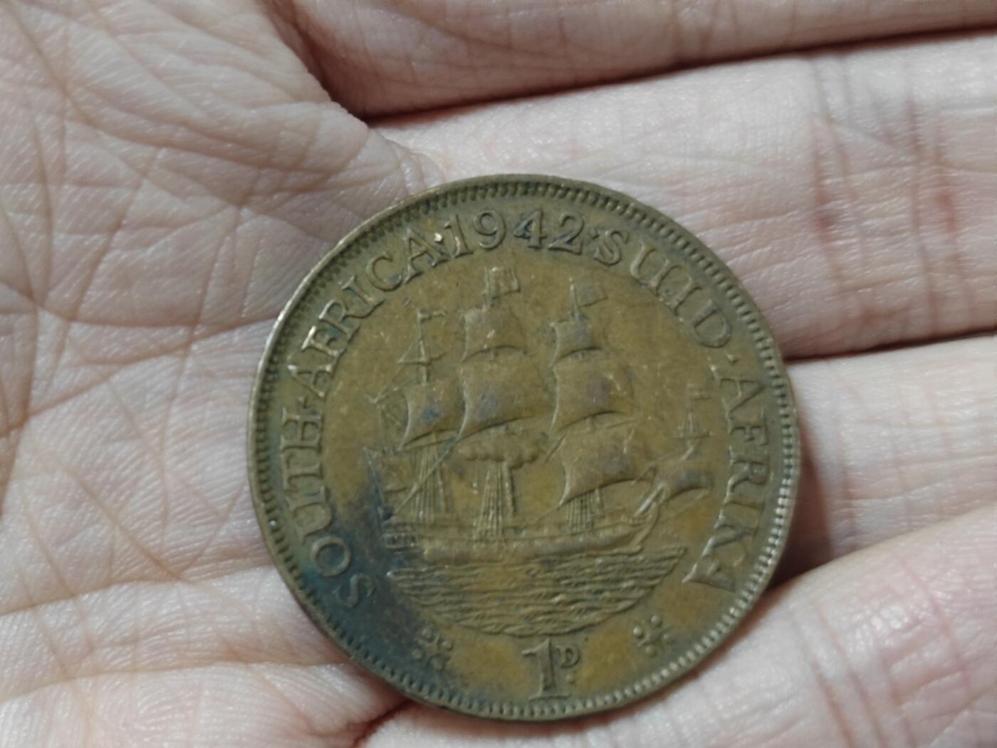 （全店满五十包邮）第14期 小精品、少见散币专场（有佣金） 南非一便士大铜币