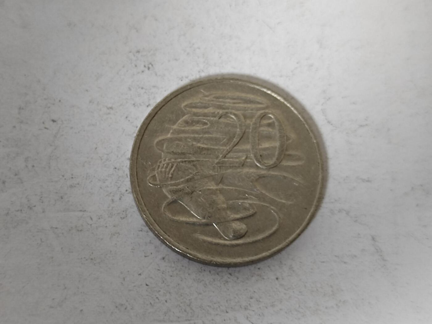 （全店满五十包邮）第14期 小精品、少见散币专场（有佣金） 澳大利亚20分硬币大号