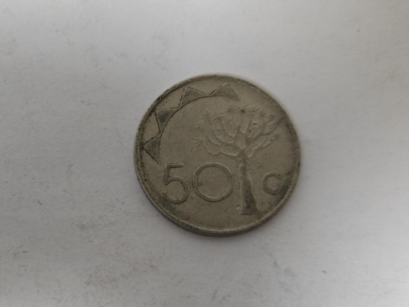 （全店满五十包邮）第14期 小精品、少见散币专场（有佣金） 纳米比亚50分硬币