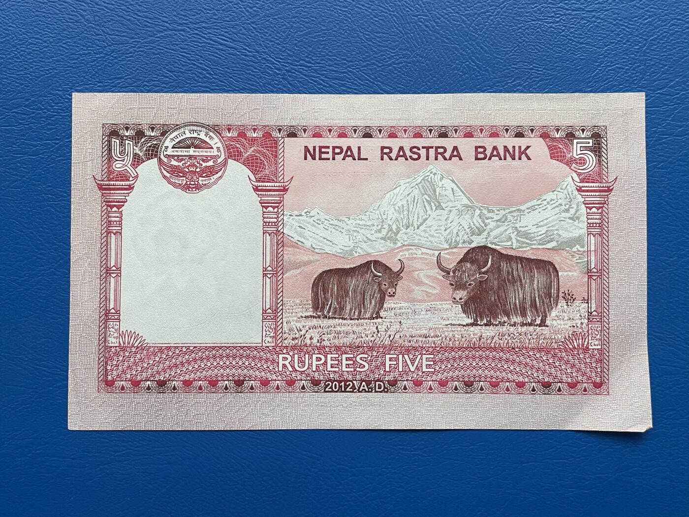 金银花邮币世界各国纸币专场02 无佣金 0起加1 尼泊尔🇳🇵5卢比