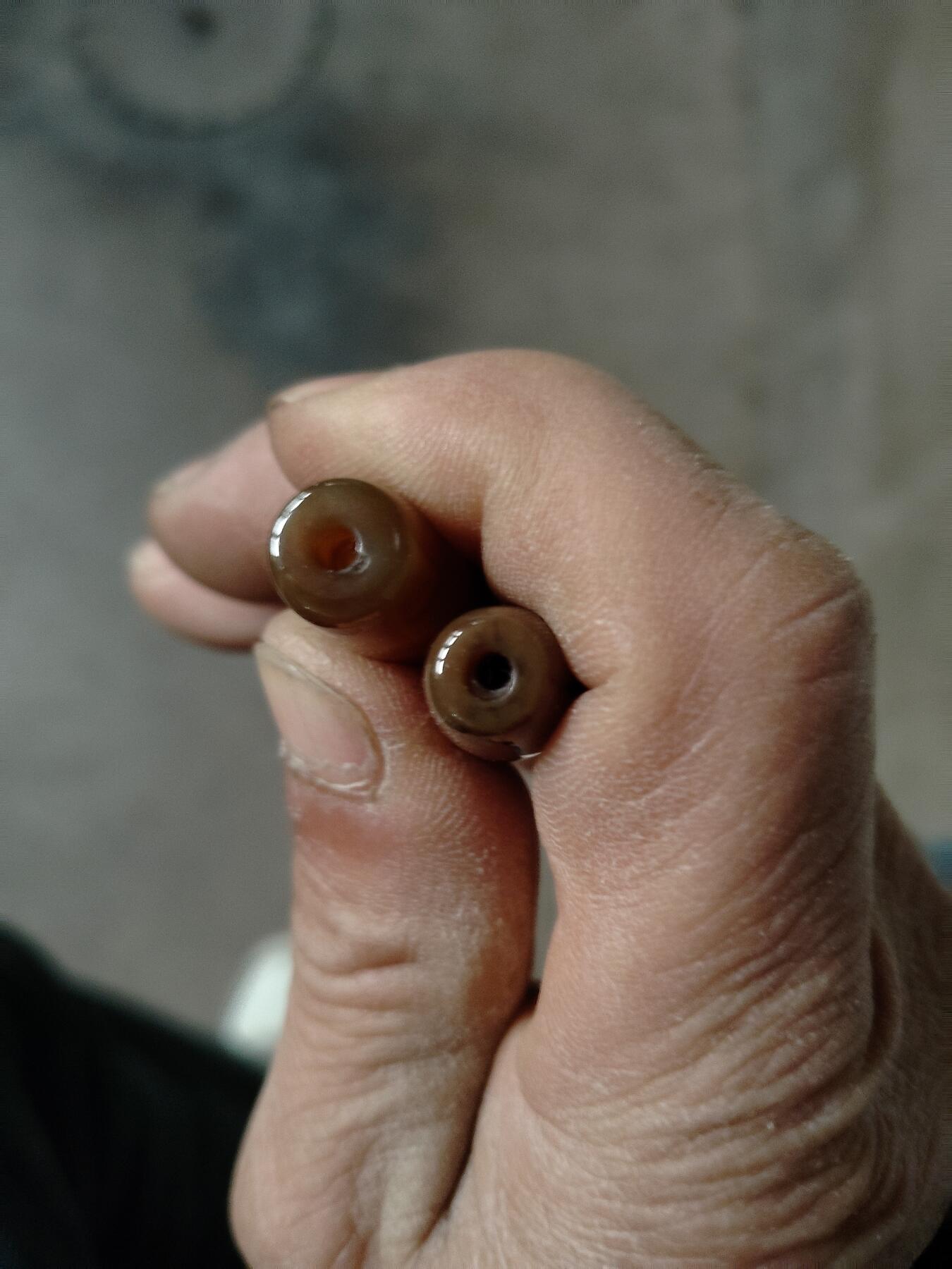天珠专场 高油润配珠一对