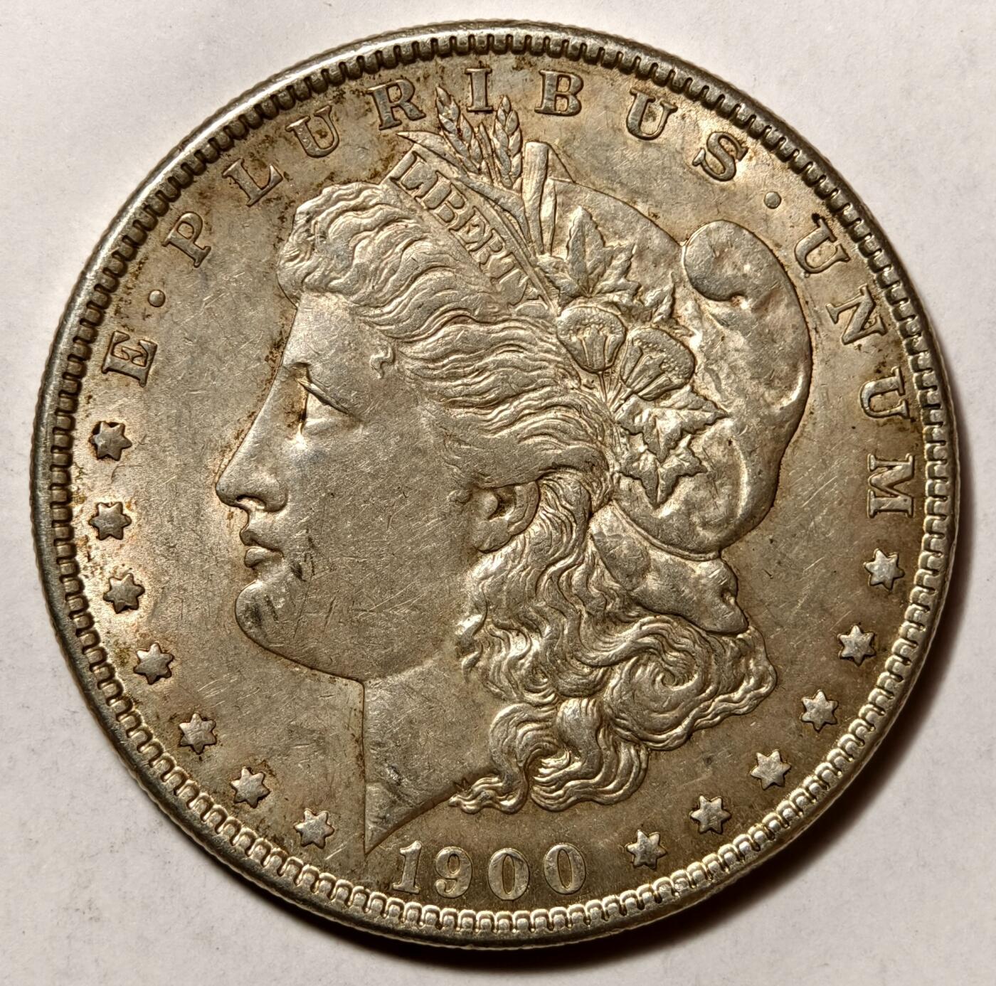紫瑗钱币——第468期 美国 1900年 摩根大头妹 1美元 26.73克 0.9银 UNC