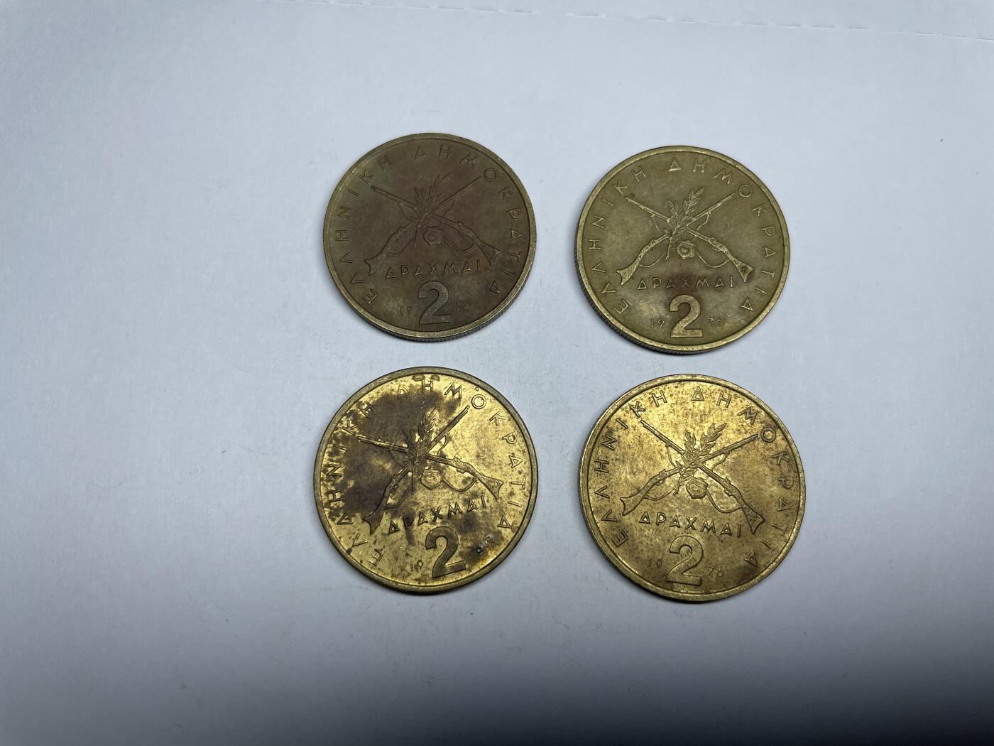 每日一拍，2024年集古藏今外币拍卖第十九期-第3场—（总第183拍），可以寄存60天，满160元包邮。 希腊4枚