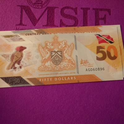 【世界钱币】精选微拍第154期暨2024年第66期～部分新品卖剩品种展销 2020年特立尼达和多巴哥50 全新绝品无47倒置号896