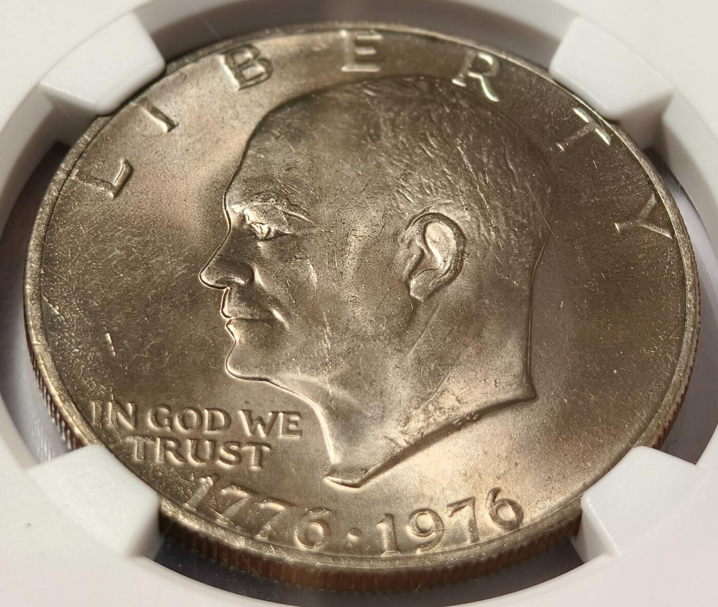 紫瑗钱币——第468期 美国 1776-1976 美国独立 200 周年 铜镍币 NGC MS65