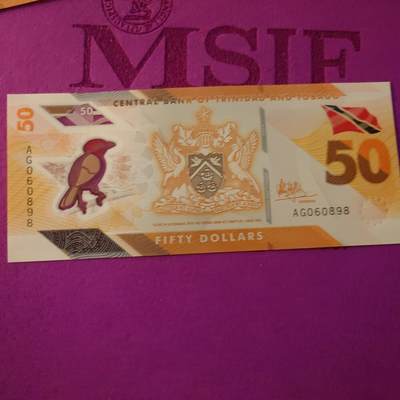 【世界钱币】精选微拍第154期暨2024年第66期～部分新品卖剩品种展销 2020年特立尼达和多巴哥50 全新绝品无47倒置号858