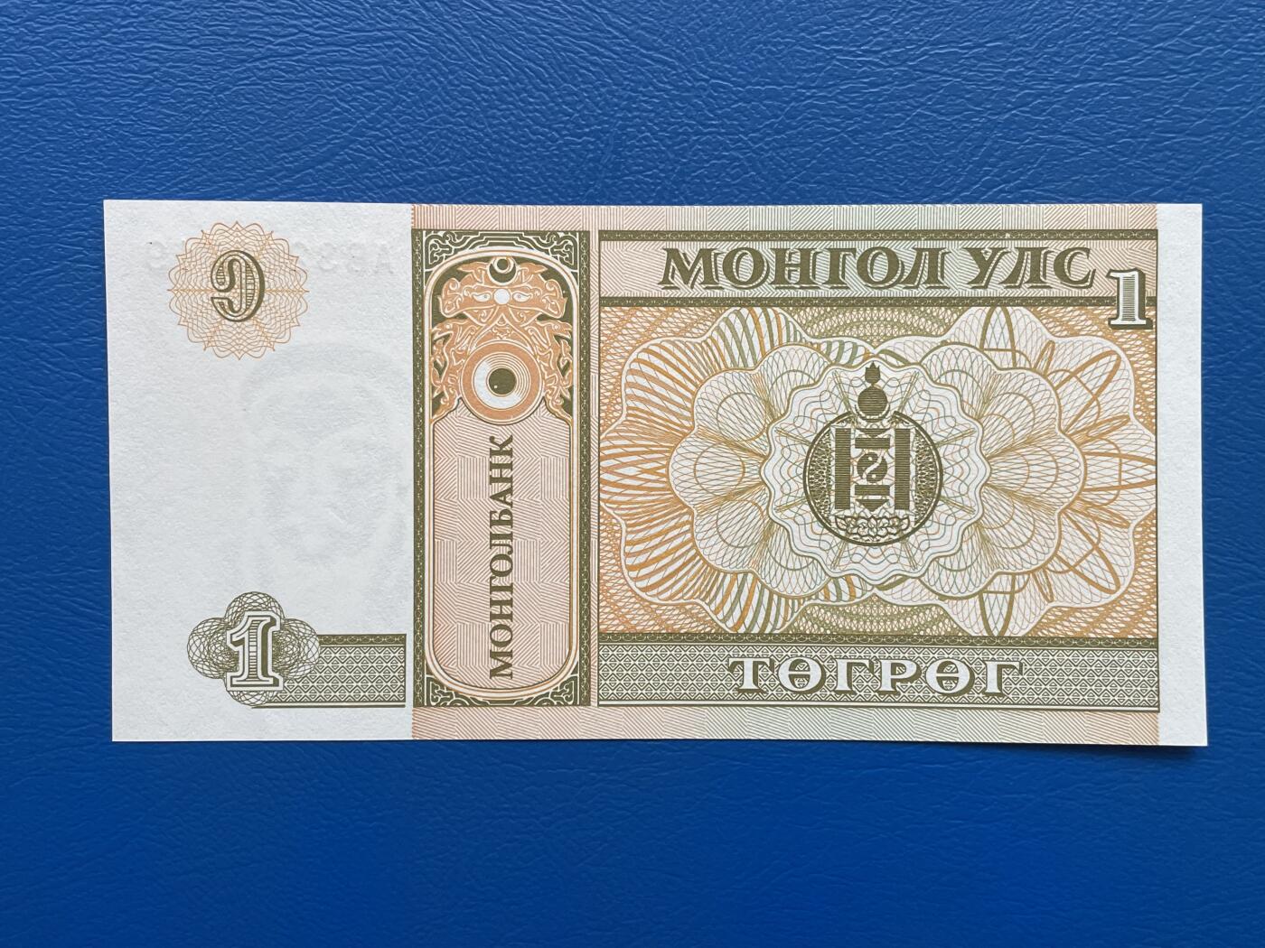 金银花邮币世界各国纸币专场02 无佣金 0起加1 蒙古🇲🇳1图格里克