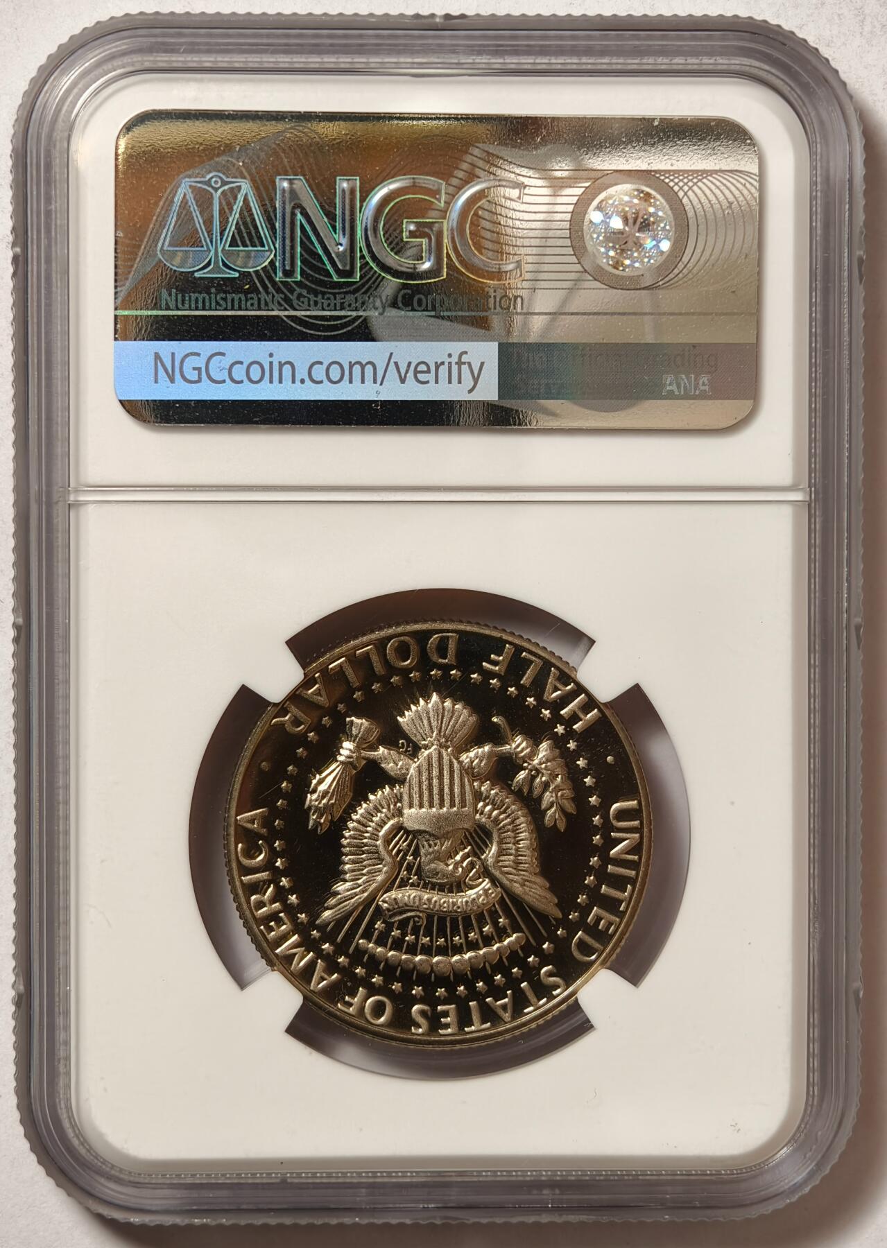 紫瑗钱币——第468期 美国 1980年 S版 肯尼迪 50美分 铜镍币 NGC PF69 UC