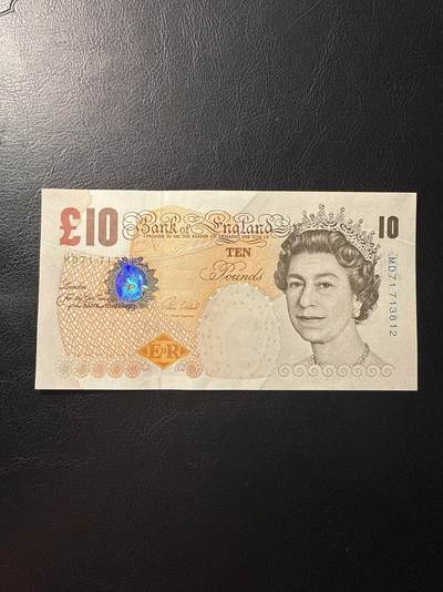世界纸钞 第七拍 - 英国 E再版 10 全新unc