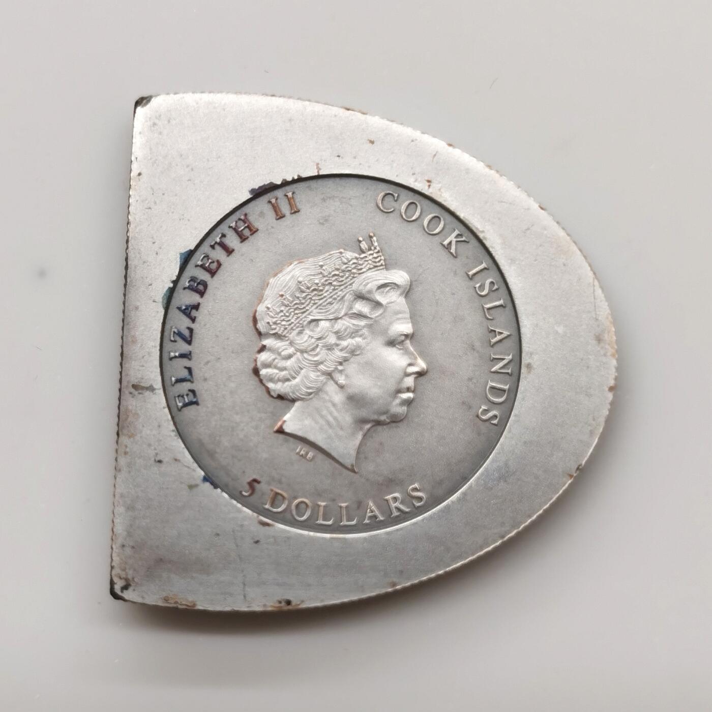 博洋堂世界钱币拍卖第103期（全场包邮） 库克群岛2011年爱的种子镶嵌施华洛红水晶仿古银币，盒证全，2500枚