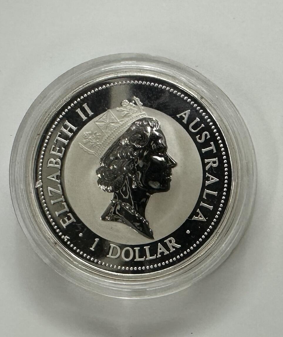 【金钰满堂钱币】拍卖第三十八期 中国金银币 NGC评级币 福利多多 1995年澳大利亚1盎司镶金翠鸟银币