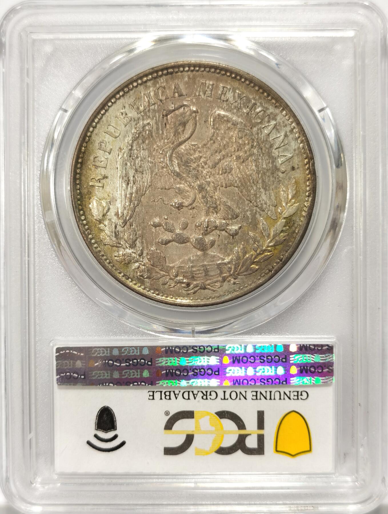 博洋堂世界钱币拍卖第103期（全场包邮） PCGS AU 墨西哥1902年MO AM版直边鹰洋，S.P.Rutherford名家旧藏