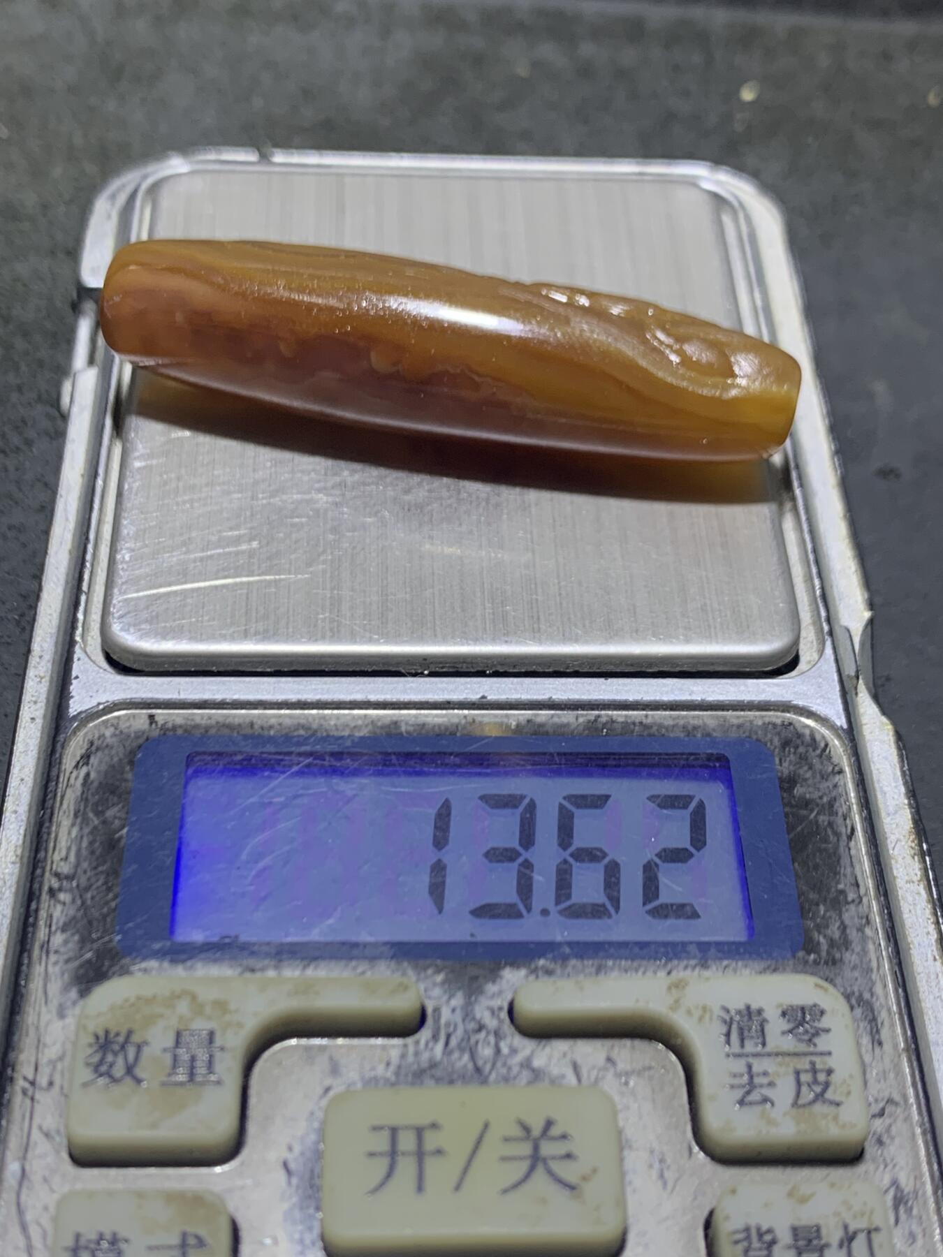 精美亚光高玉化冻料气泡纹巴西玛瑙手工雕刻武财神忠义关二爷桶珠一个