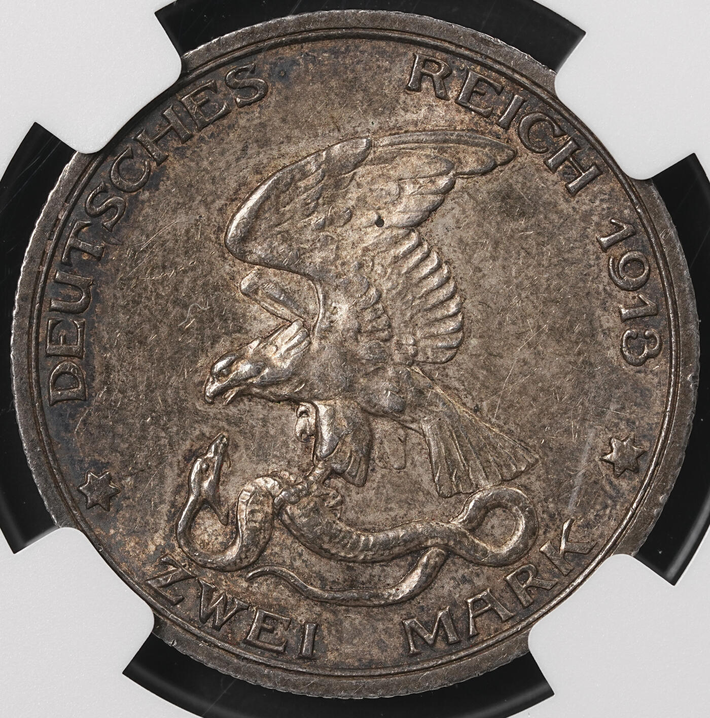 修遠堂世界钱币第五十期 全场包邮 NGC MS62 1913年普鲁士战胜拿破仑百年纪念2马克银币