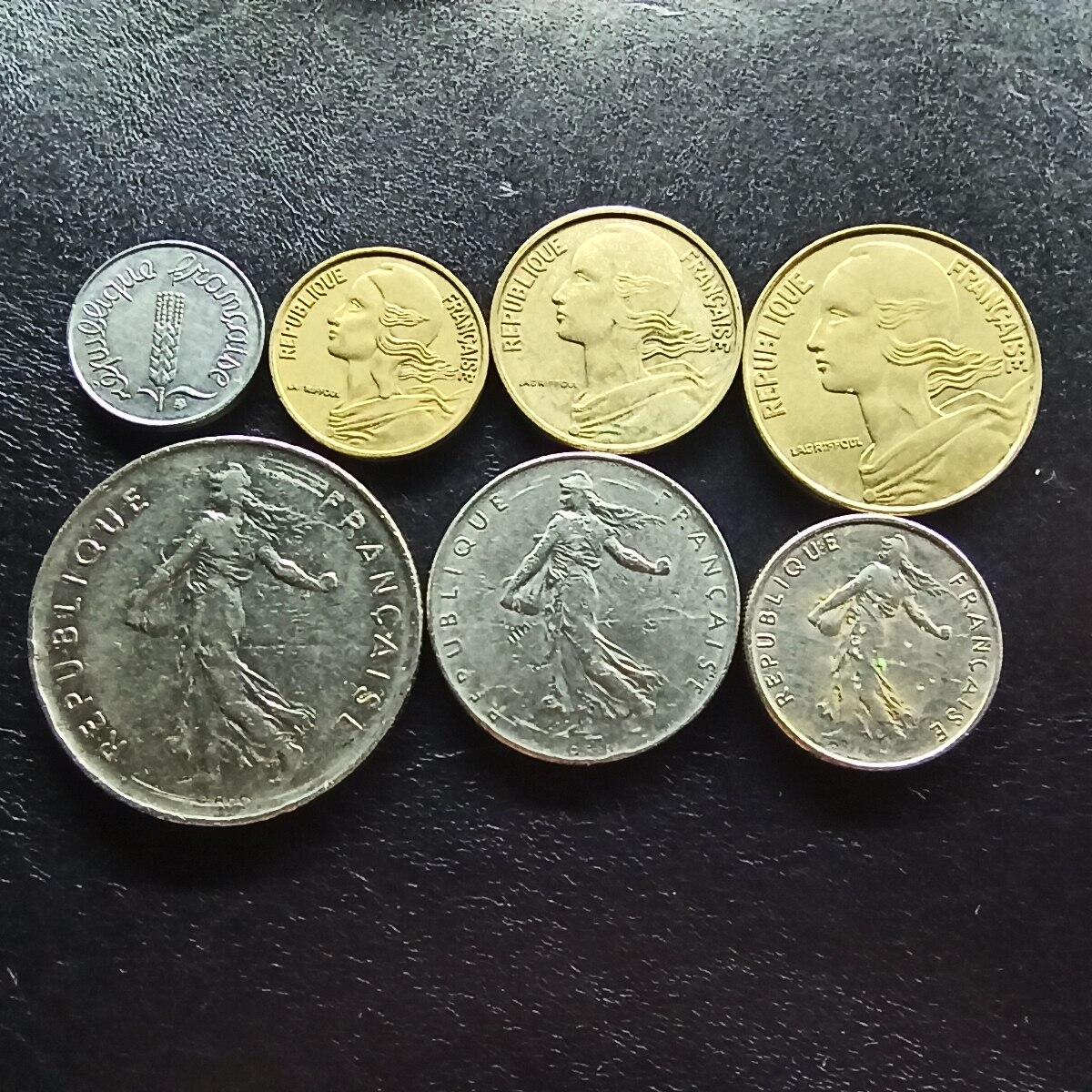 邮泉阁限时拍卖第十五场 各国硬币专场（拍卖结束后请付邮费，存留时间过长需全部邮寄） 法国猫头鹰版7枚