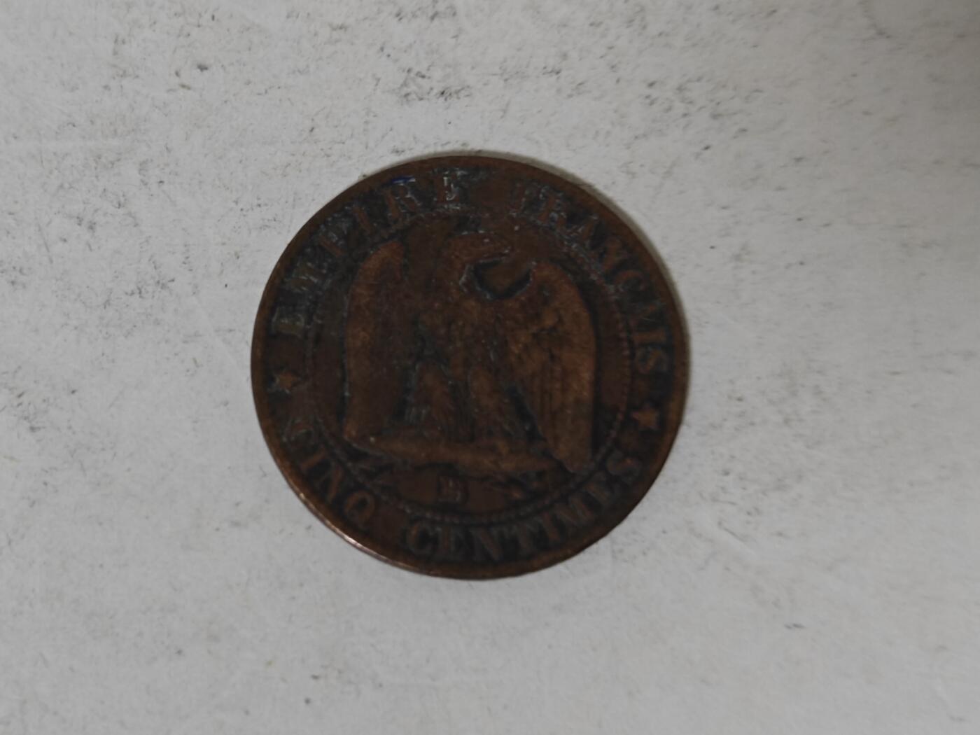 （全店满五十包邮）第14期 小精品、少见散币专场（有佣金） 法国拿破仑三世铜币