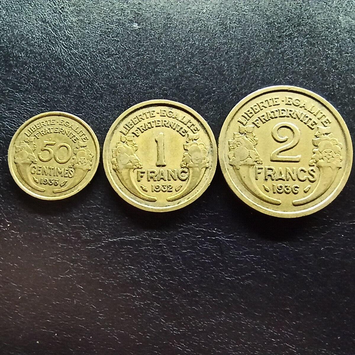 邮泉阁限时拍卖第十五场 各国硬币专场（拍卖结束后请付邮费，存留时间过长需全部邮寄） 法国第三共和国3枚