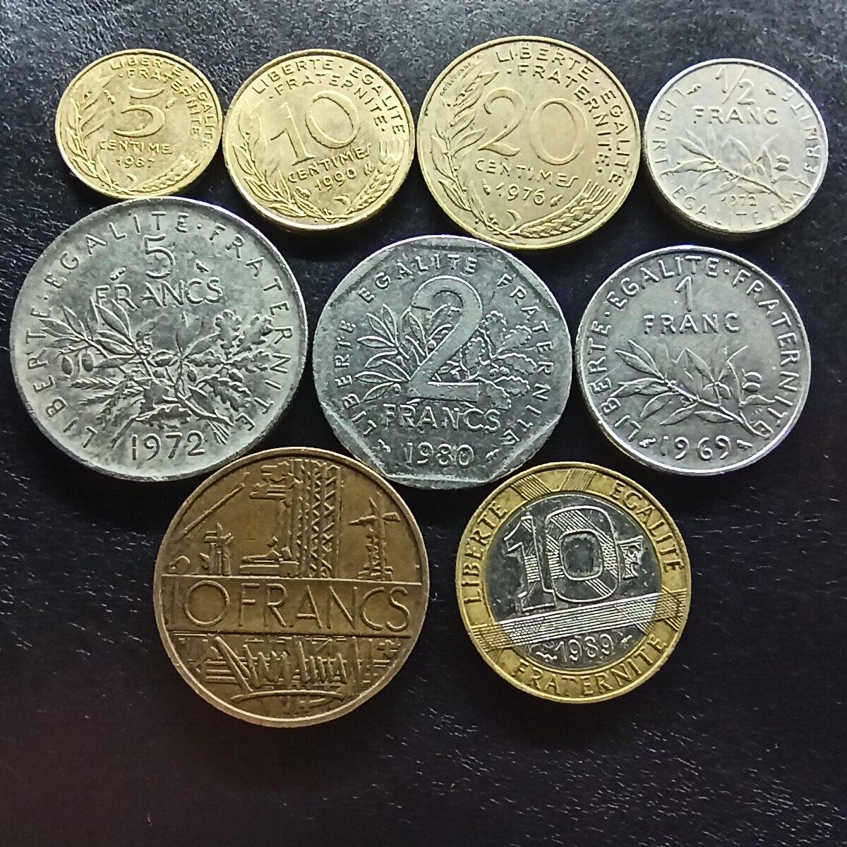 邮泉阁限时拍卖第十五场 各国硬币专场（拍卖结束后请付邮费，存留时间过长需全部邮寄） 法国海豚版9枚