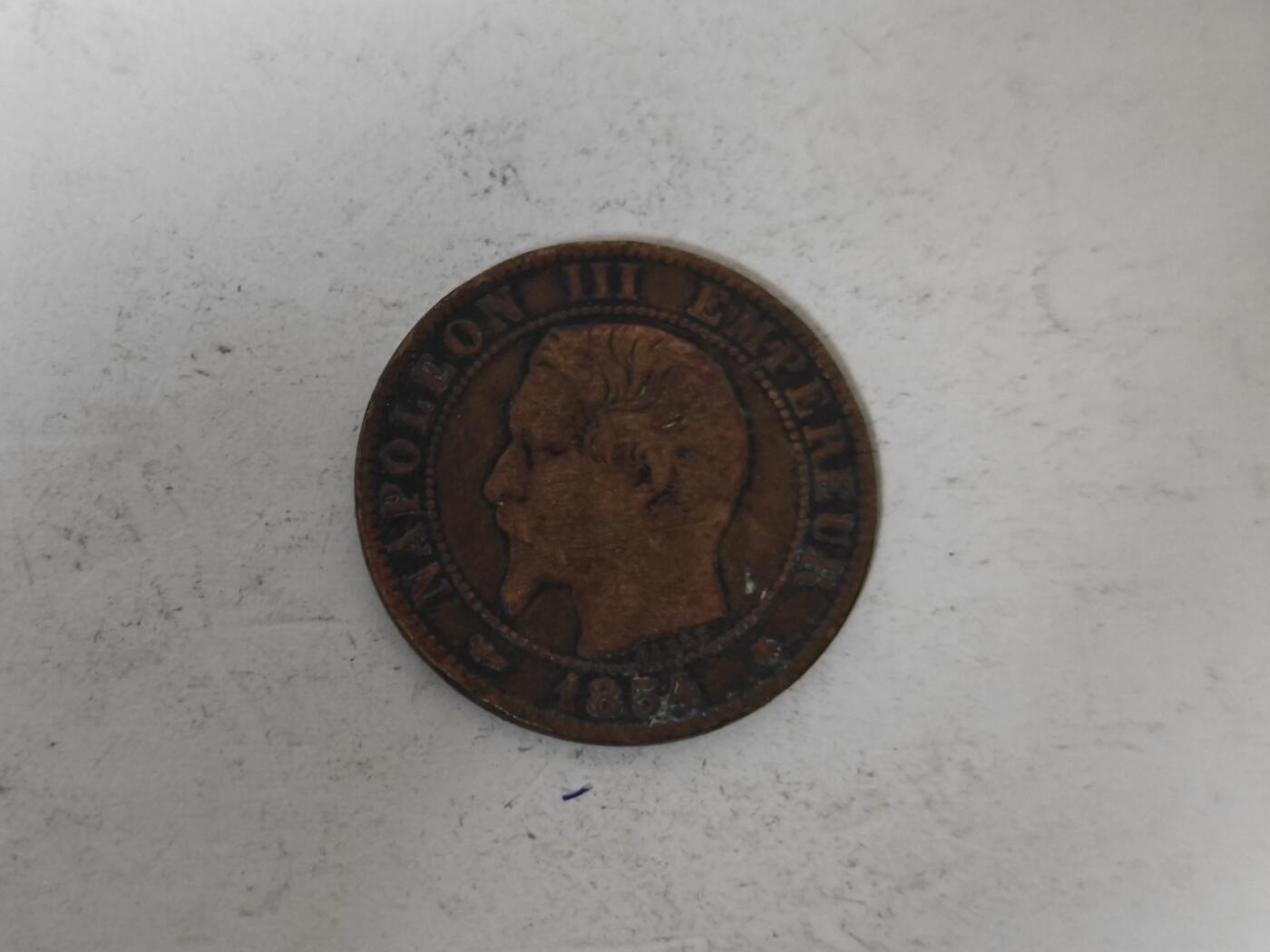 （全店满五十包邮）第14期 小精品、少见散币专场（有佣金） 法国拿破仑三世铜币