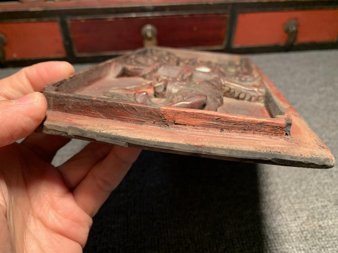 湘工瑞兽麒麟花板一对