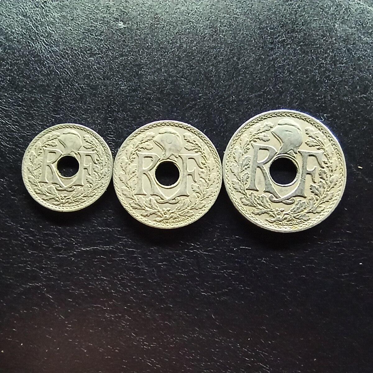 邮泉阁限时拍卖第十五场 各国硬币专场（拍卖结束后请付邮费，存留时间过长需全部邮寄） 法国1930年3枚