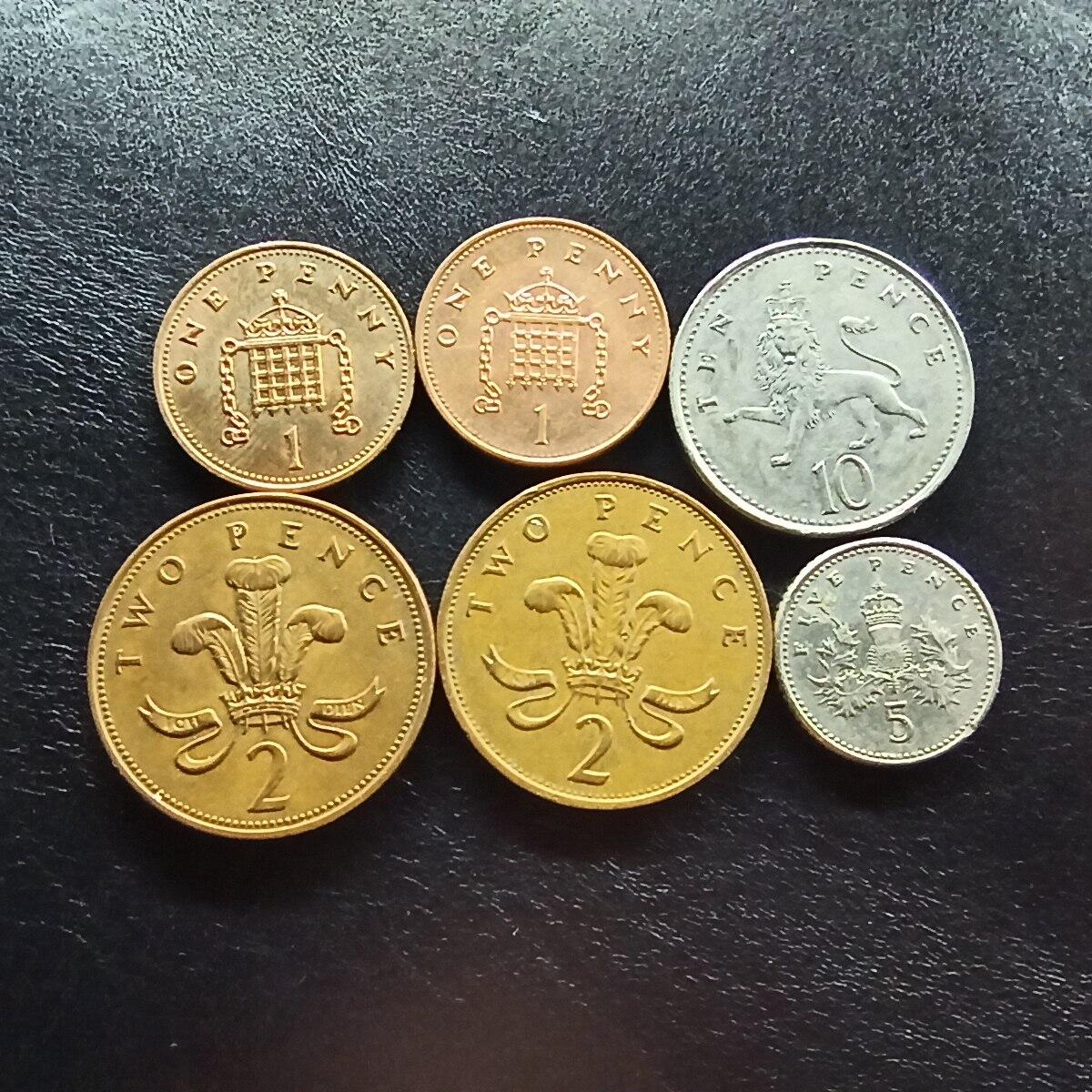 邮泉阁限时拍卖第十五场 各国硬币专场（拍卖结束后请付邮费，存留时间过长需全部邮寄） 英国伊丽莎白二世第二头像6枚