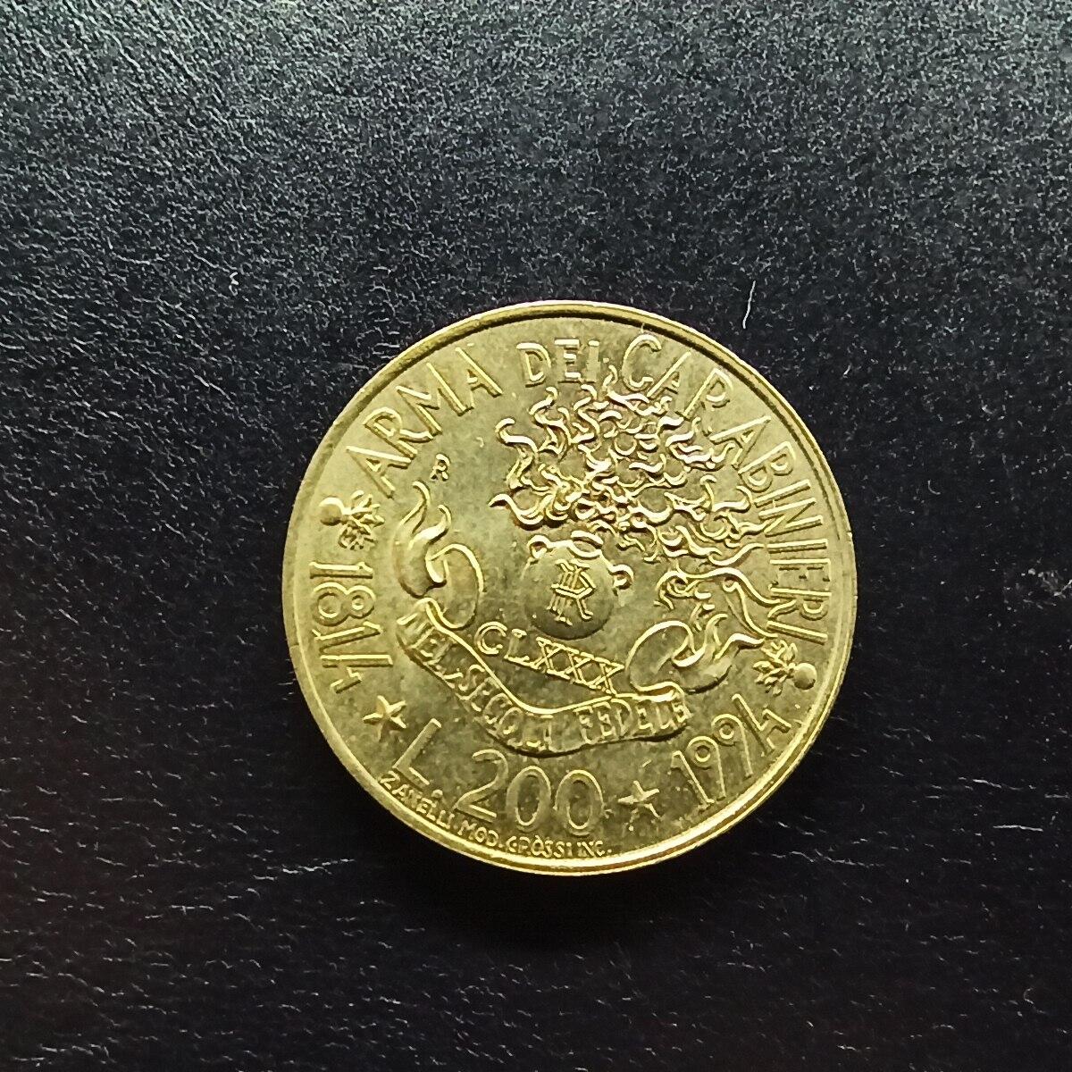 邮泉阁限时拍卖第十五场 各国硬币专场（拍卖结束后请付邮费，存留时间过长需全部邮寄） 意大利1994年200里拉纪念币