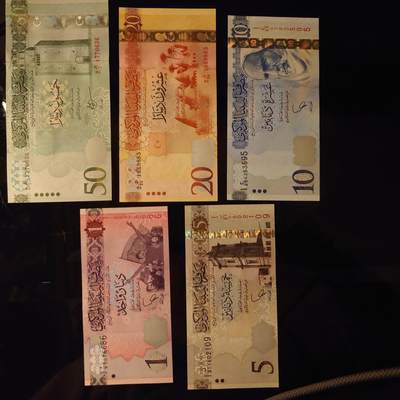 【世界钱币】精选微拍第154期暨2024年第66期～部分新品卖剩品种展销 2013-16年版利比亚1-5-10-20-50全套 如图全新绝品