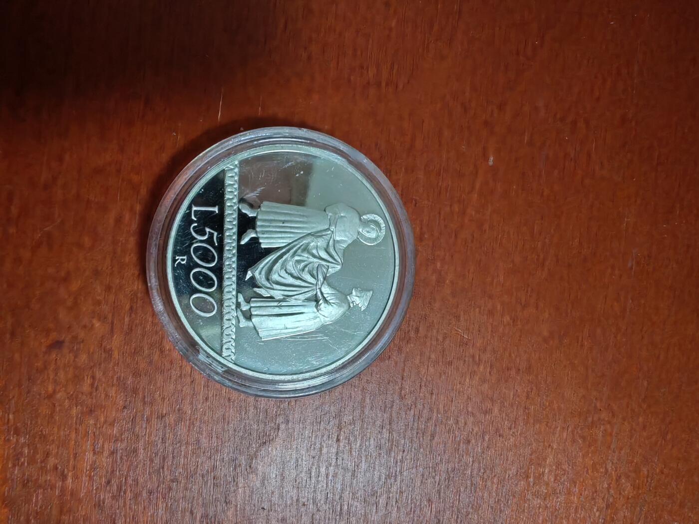 长老汇龙年精选第三十六场拍卖 1999意大利千禧年之团结5000里拉精制银币，8170枚